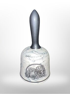 Vintage Dollywood Dolly Parton Park Ceramic Marbelized Bell Souvenir